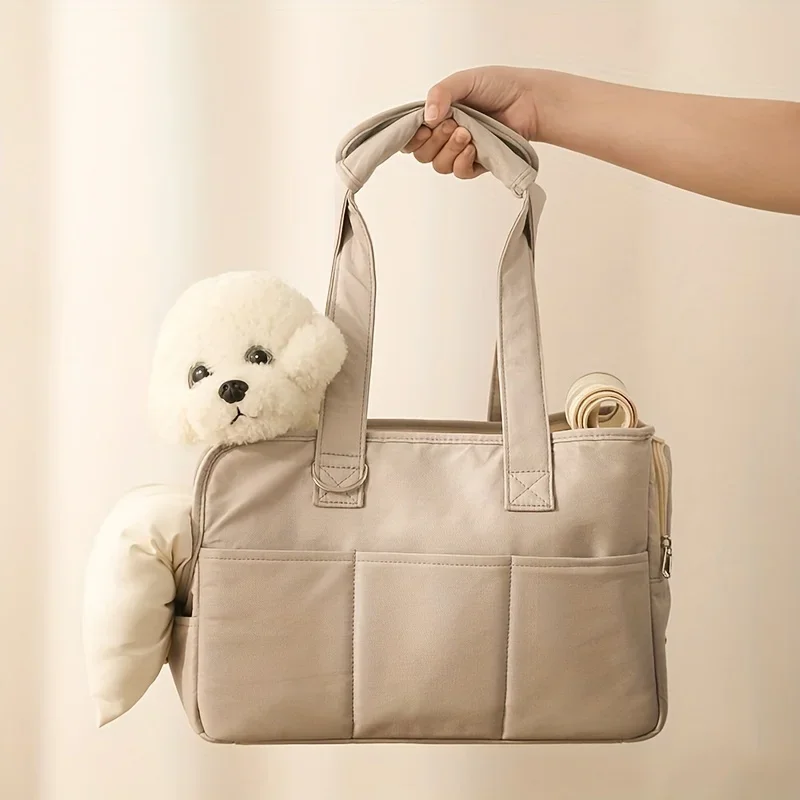 Pet Bag Small Body Dog One Shoulder Handheld Crossbody Outward Carrying Equipment Portable Multifunctional Dog Bag  와인 캐리어