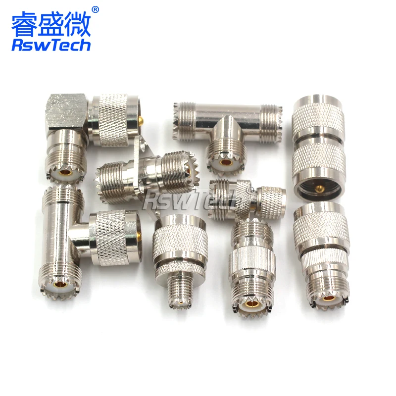 1PCS RF Adapter M Base UHF-N TNC-UHF F-UHF Male-Male Male-Female Female-Male Female-Female Header Connector