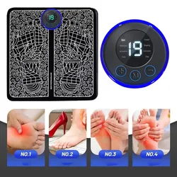 Foot Massager EMS Rechargeable Massage Mat Foot Relaxation Pads Electric Foot Massage Tool To Relieve Sore Feet Home Fitness