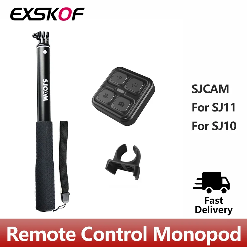 SJCAM Remote Control Selfie Stick Monopod Aluminum For SJCAM C300 SJ6 SJ7 Star SJ8PRO SJ8PLUS SJ10 pro SJ10X C200 Action camera