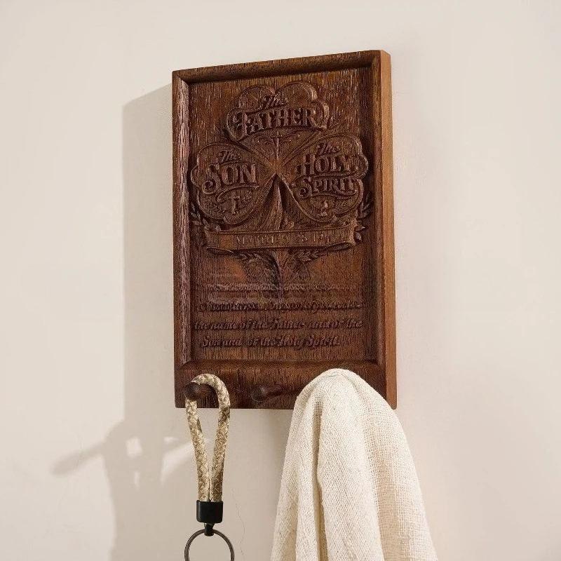 Solid Wood Carvings Plaques Artisanal Brand Home Decor Wall Hangings and Table Ornaments