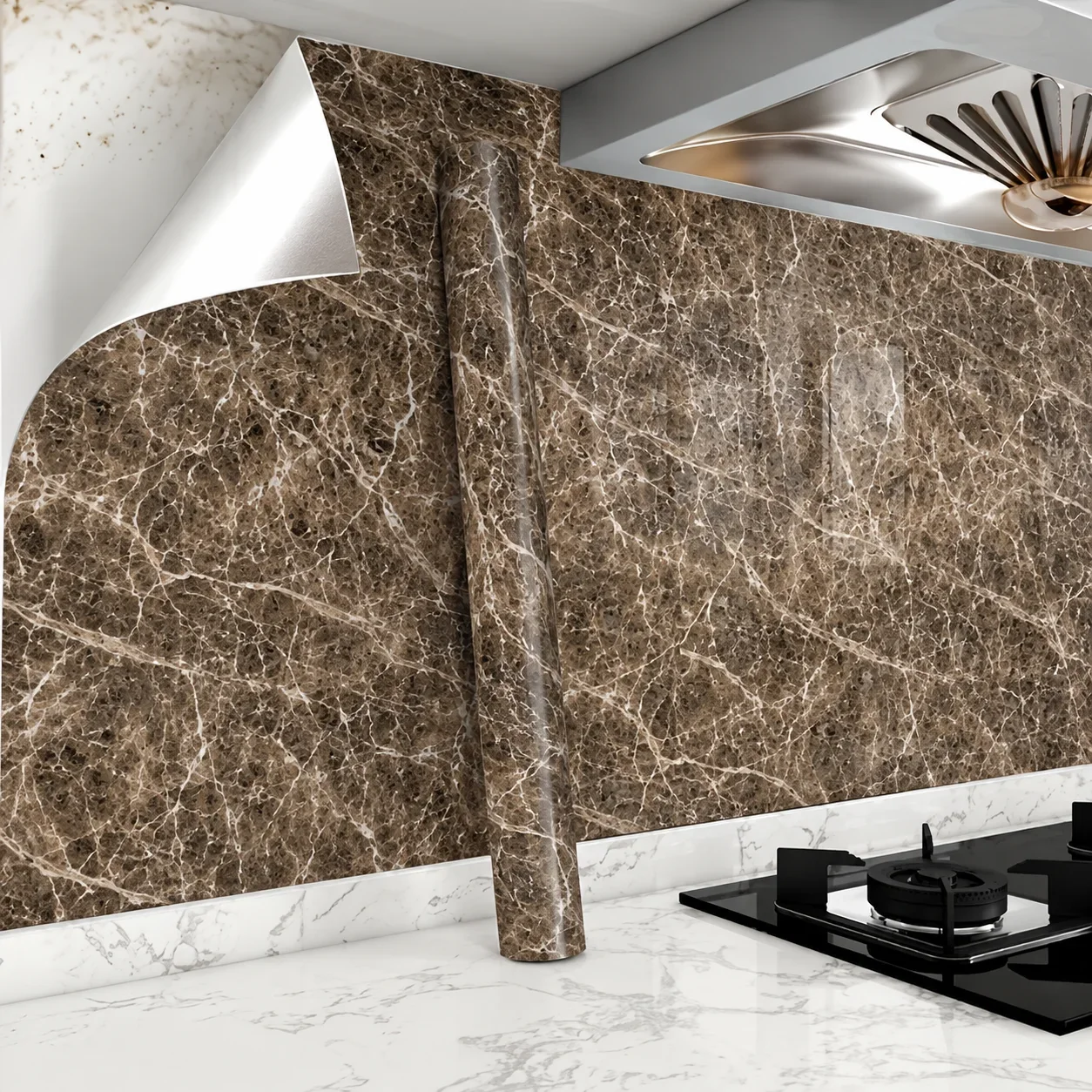 Oil-Resistant Self-Adhesive Kitchen Stickers Suitable For Refurbishing Stovetop Countertop Tile Cabinet And Tabletop.