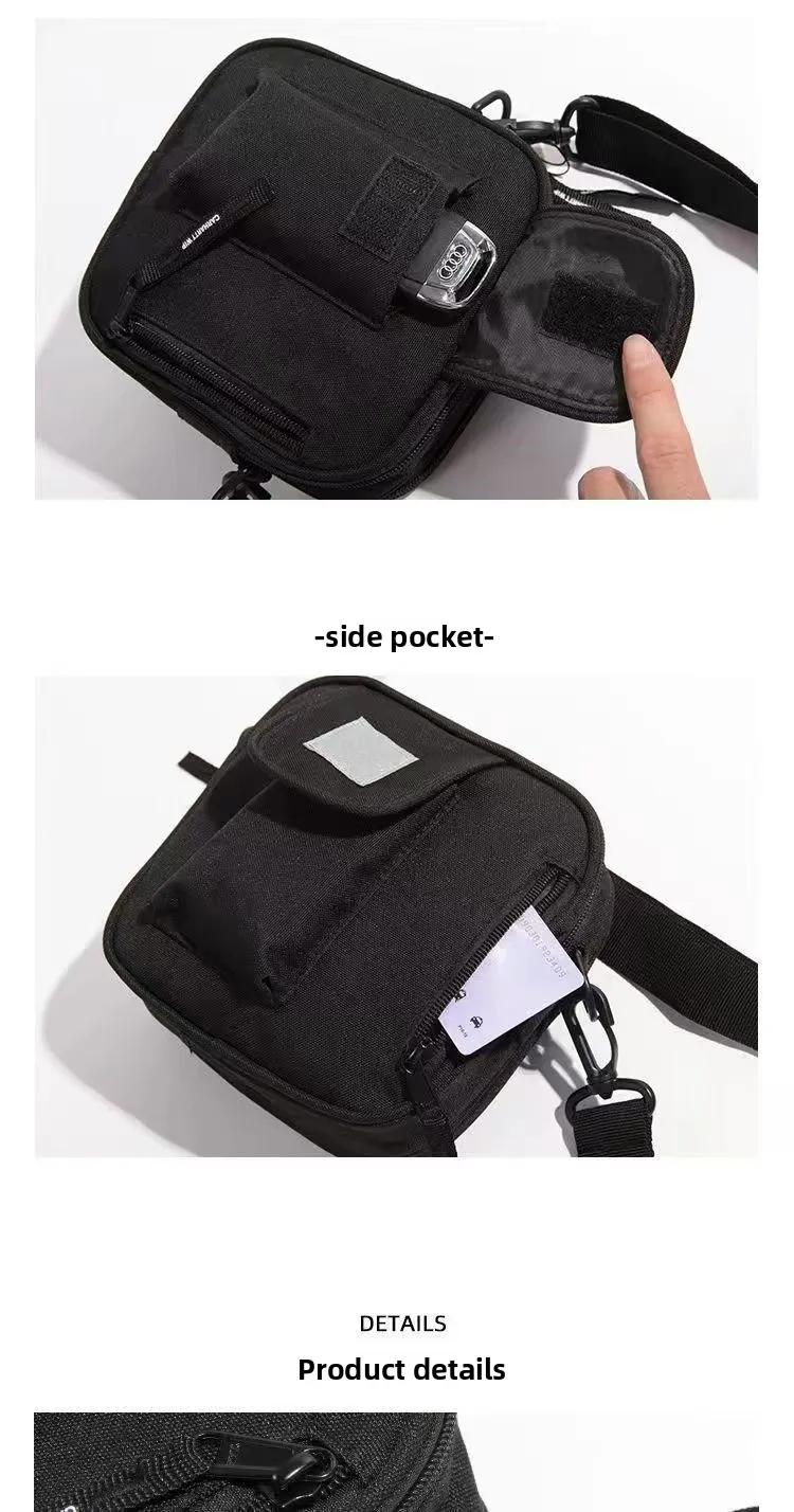 Kleine Umhängetasche für Herren, Arbeits-Crossbody-Tasche, trendige Freizeit-Sporttasche, vielseitige Crossbody-Tasche für Damen – Detail 4