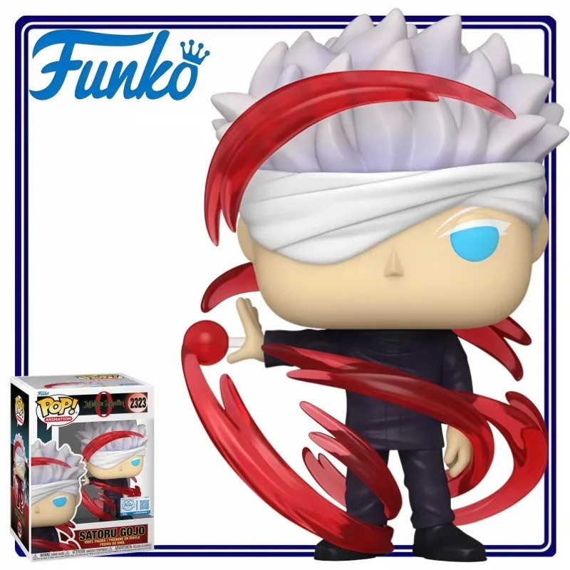 Figura Coleccionable de Vinilo Funko POP Jujutsu Kaisen 0 Satoru Gojo Técnica Maldita Roja, Adorno de Escritorio, Regalo para Fanáticos del Anime