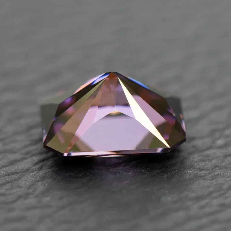 Moissanite Radiant Cut Imperial Purple Color VVS1 with GRA Certificate for Gemstone Charms Beads Top Jewelry Making Materials