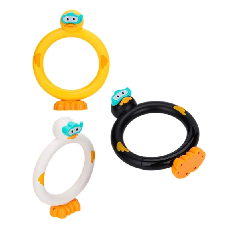 3Pcs Dive Rings Toy Breath Holding Challenge Toy For Children Fun 15UB