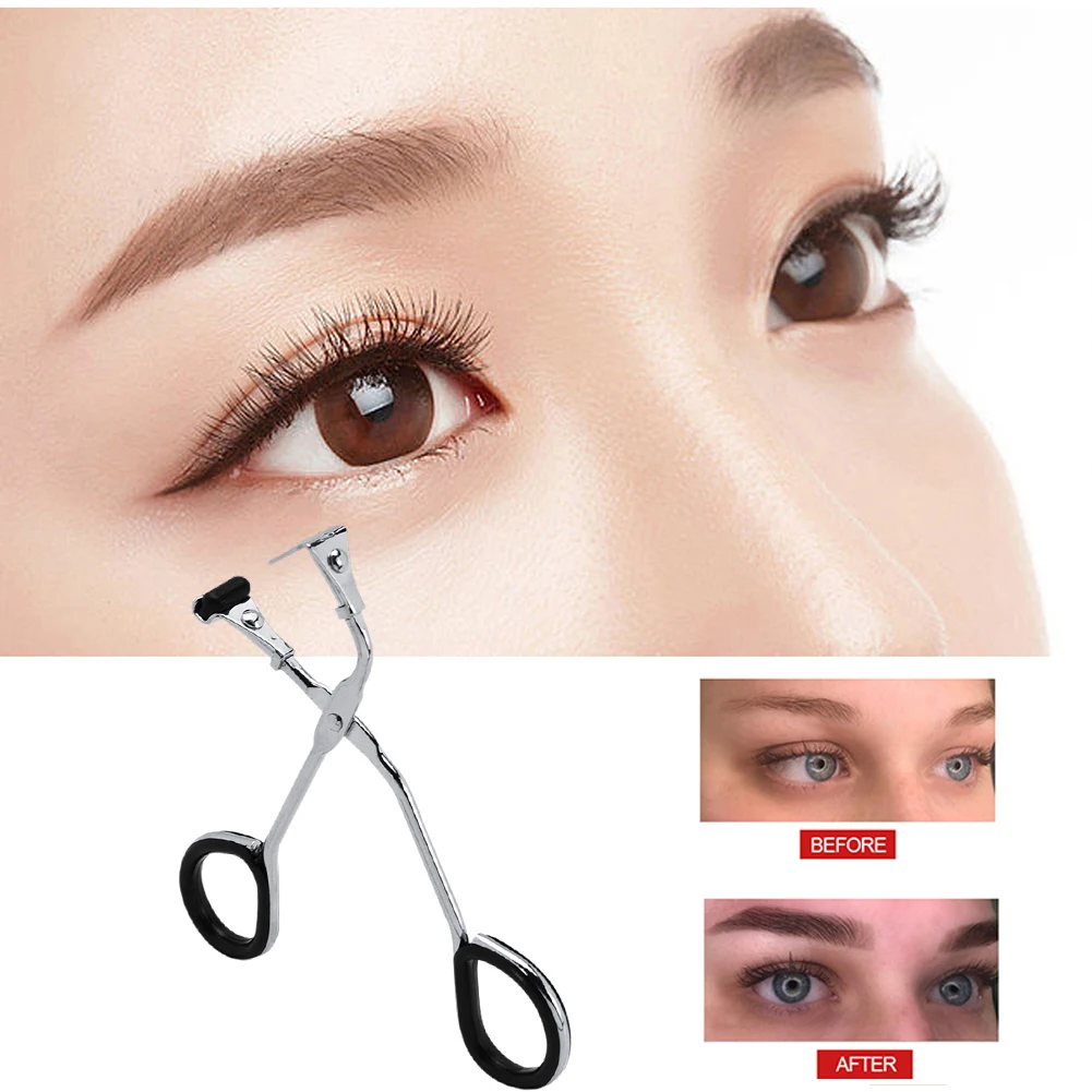 Eyelash Nature Curl Tweezers Non-slip Eyelashes Extensions Clamps Professional Eyelashes Shaping Clip Long Lasting Makeup Tools