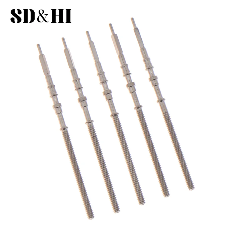 

5Pcs Stainless Steel Watch Movement Stem Crown Kit For NH35 NH36 Movement Automatic Mechanical Men's Watch Stem Spare Parts