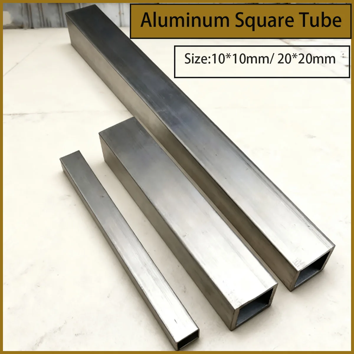 10x10mm and 20x20mm square aluminum tubes - lightweight metal tubes for DIY model making, high strength, easy to process