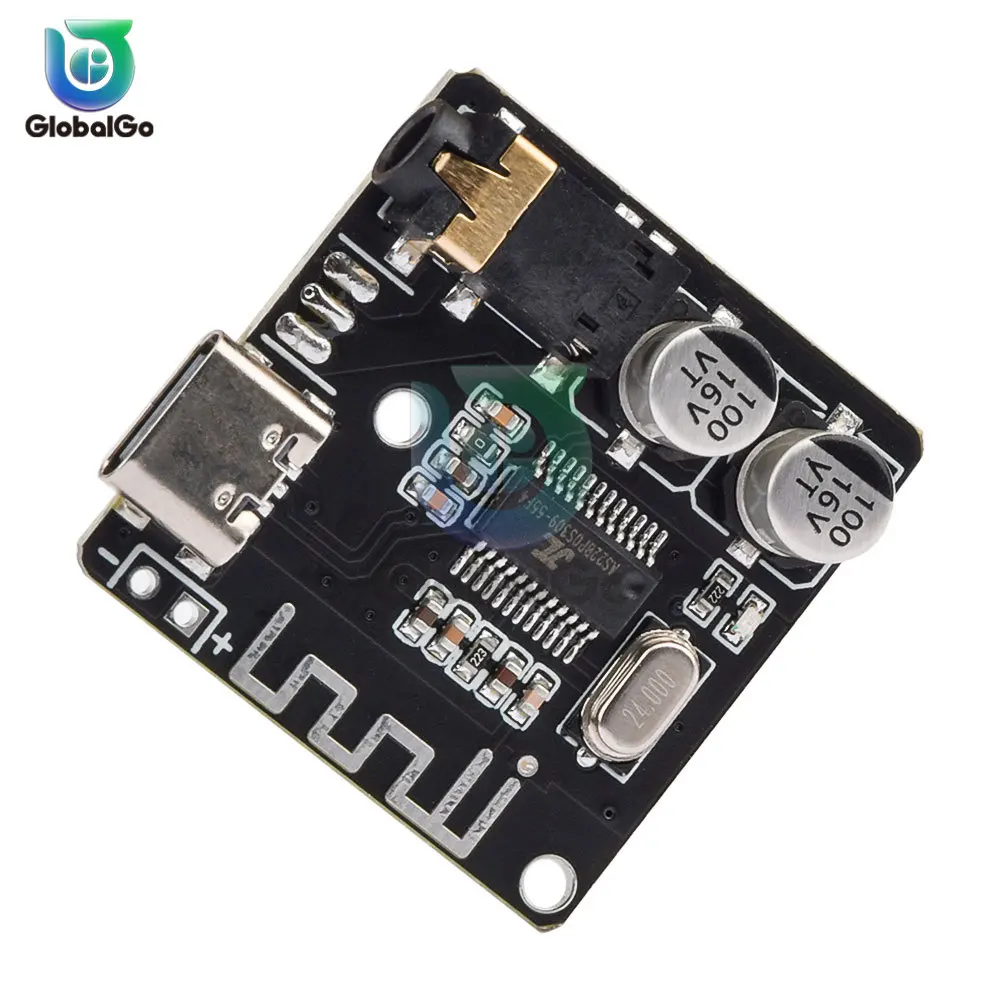 VHM-314 Bluetooth Audio Receiver Board Bluetooth 5.0 MP3 Lossless Decoder Board Wireless Stereo Music Module DC3.7-5V