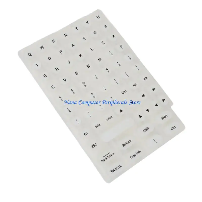 F68C Soft Silicone Keyboard Pads For Acrylic Nails 70-post 1 Sheet Button Boosters With Adhesive Backing Design