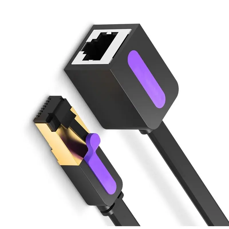 

【PROMOTION】RJ45 Male To Female Cat7 Ethernet Extender Cable 2M/6.6FT 10Gbps For Lan Network For PC Laptop Router Extension