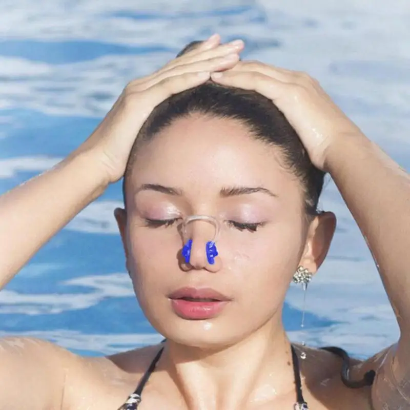 1pcs Anti-choking Swimming Nose Clip Reusable Soft Silicone Stop Snoring Nose Clip Small Size Waterproof Silicone Nose Clip