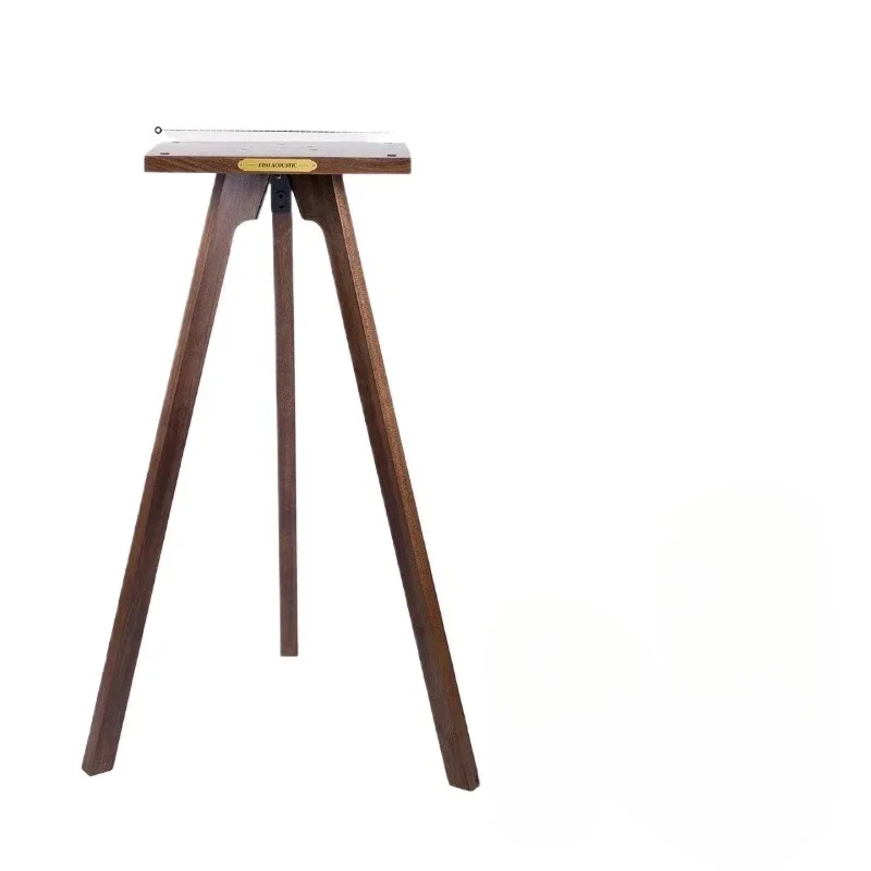 Speaker Floor Stand, Solid Wood Tripod Isolation Stand with Anti-Vibration Design, Decorative Audio Speaker Rack for Home view 6