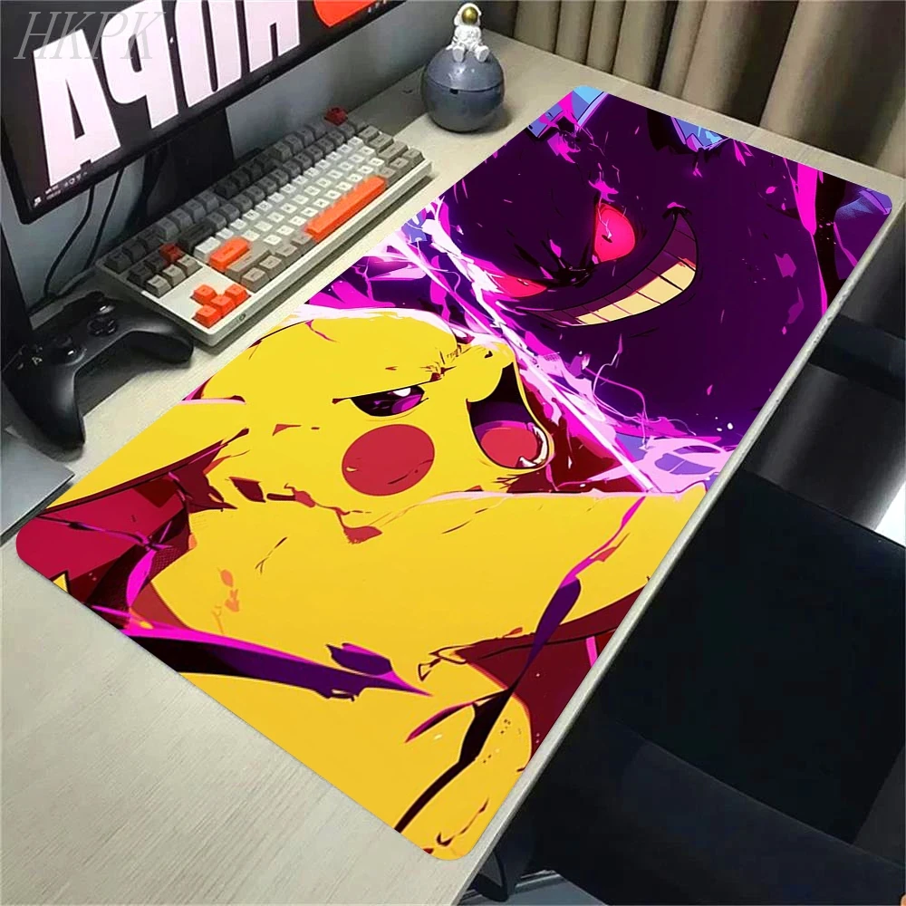 P-Pokemon-Gengar Grande Mousepad, großes Gaming-Mauspad, LockEdge, verdickte Computer-Tastatur, Tisch, Schreibtischunterlage