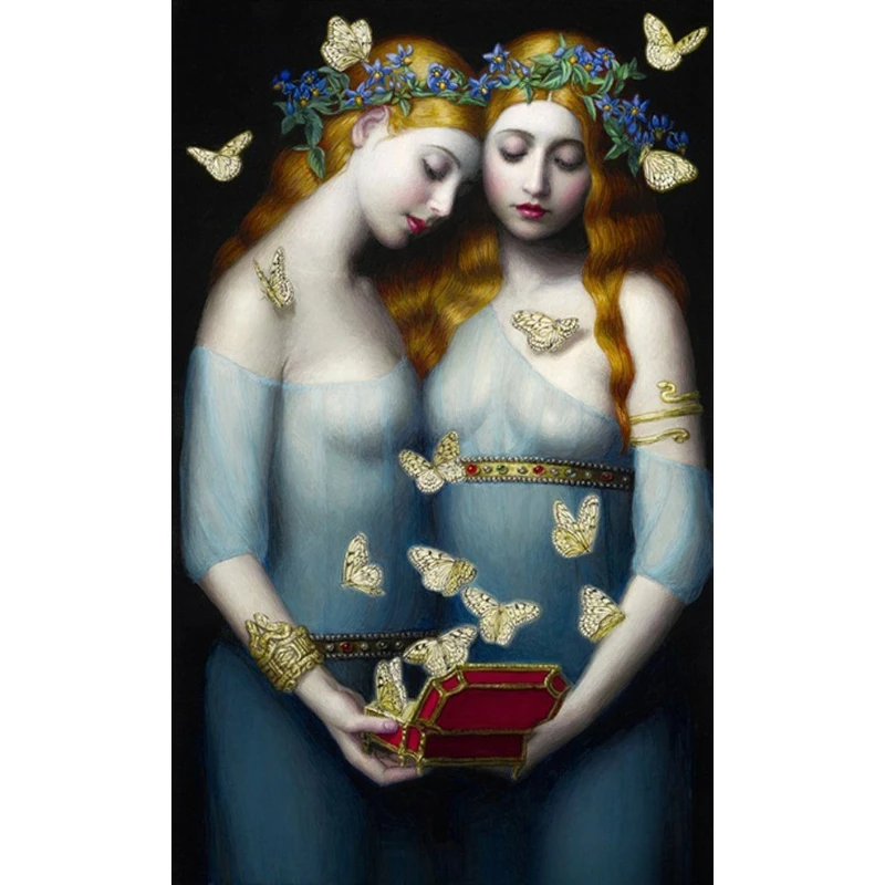 

500/1000/1200/2000 PCS Jigsaw Puzzles Box of Life Butterfly Figure Family Activity Game for Gameroom Bedroom Home Decor Gift