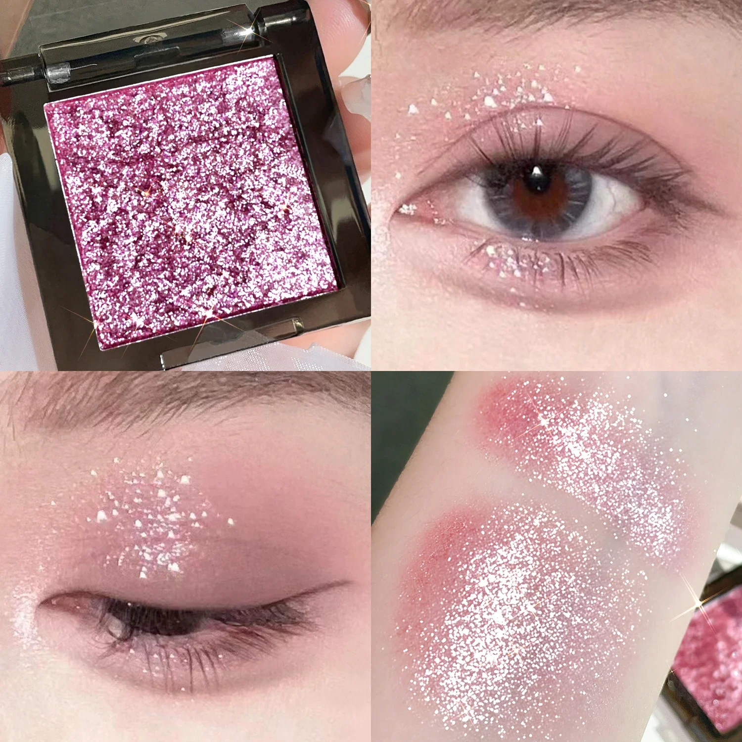 HISYI-Palette de fards à barrage monochromes, couleur fumée, gris, noir, allowdopamine, maquillage