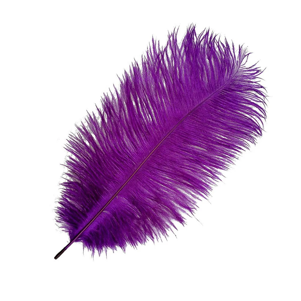 

5pcs 30-35Cm Ostrich Decoration Craft Party Wedding Home Trimmings Costume Ornament Diy Accessories Purple