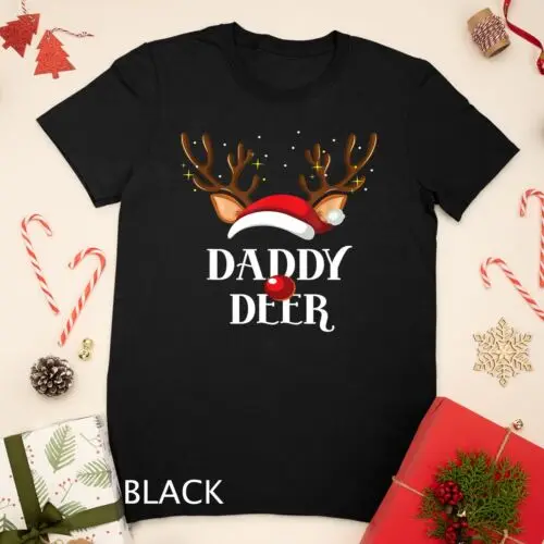 

Daddy Deer Family Matching Christmas Reindeer Party T-Shirt Unisex T-shirt