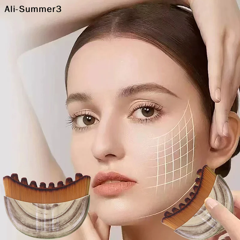 【Ua】【Rw】Lymphatic Contour Face Brush Multi-function Chin Reduce Puffiness Lymphatic Drainage Face Brushs Facial Sculpting Tool