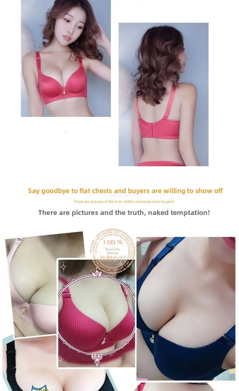 Damen 8CM Extreme Push-Up BH, kabellos, seitlich glättend, Lifting-Effekt für kleine, flache Brüste, nahtlos, atmungsaktiv, bequem, AA A B Cup – Detail 3