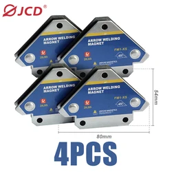 JCD 4PCS Magnetic Welding Fixer 45ยฐ 90ยฐ 135ยฐ Multi-angle Magnet Weld Positioner Ferrite Auxiliary Locator Tools