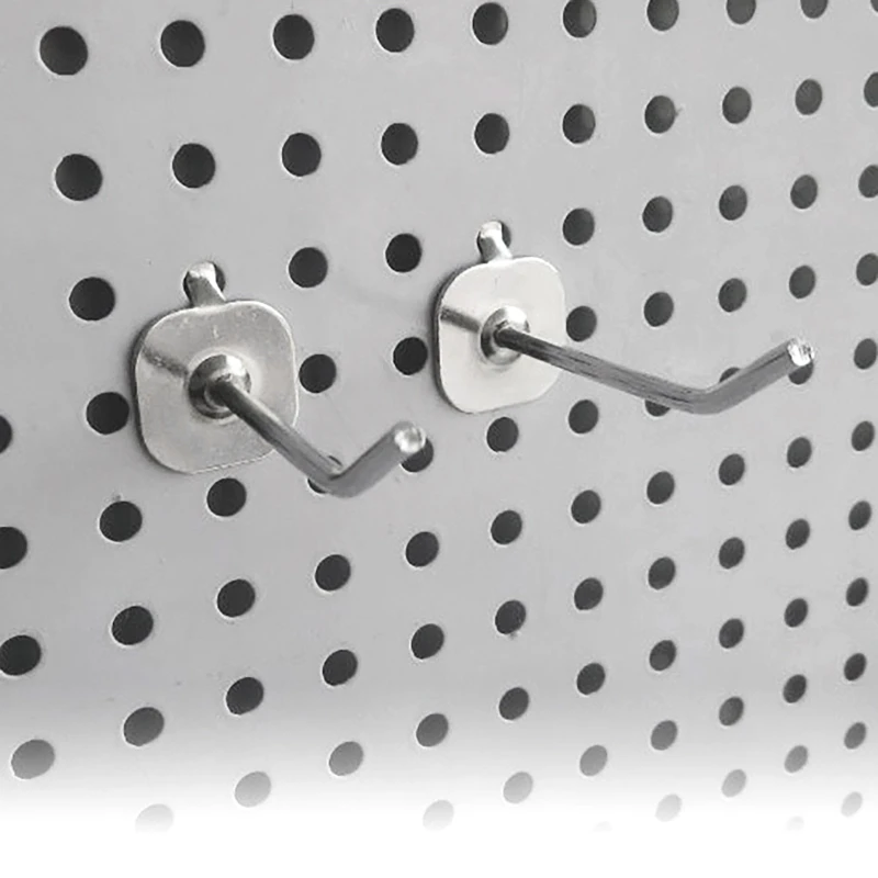 50Pcs Shop Pegboard Hook Single Peg Supermarket Shelf Display Hanger Garage Home Kitchen Storage Rack Perforated Tools Hooks
