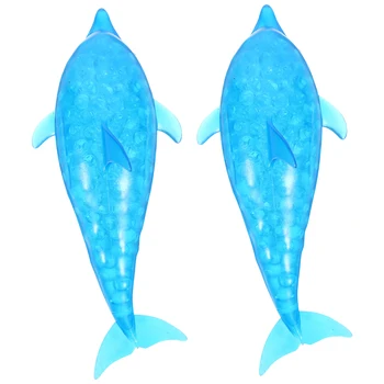 2pcs 감각 돌고래 장난감 릴리스 스트레스 핀치 감압 불안 완화 Fidget 공 장난감 재미 있은 짜기 장난감 기분 치유