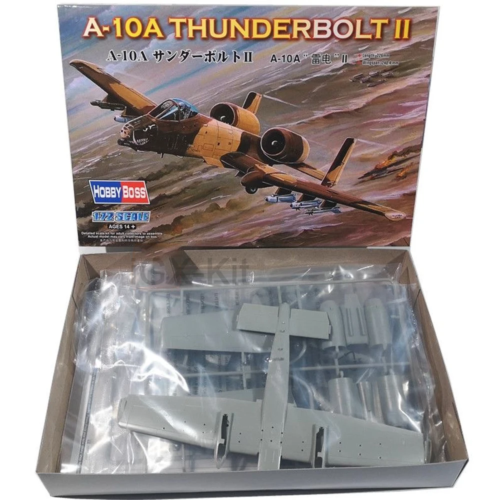 

Hobbyboss 80266 1/72 A10 A10A A-10A Thunderbolt II Aircraft Plastic Model Kit