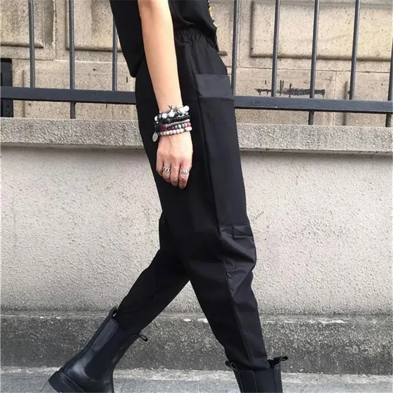 2023 Spring New Large Size High Waist Retro Slacks Female Personality Fashion Zipper Everything Wth Black Pants Woman Clothing