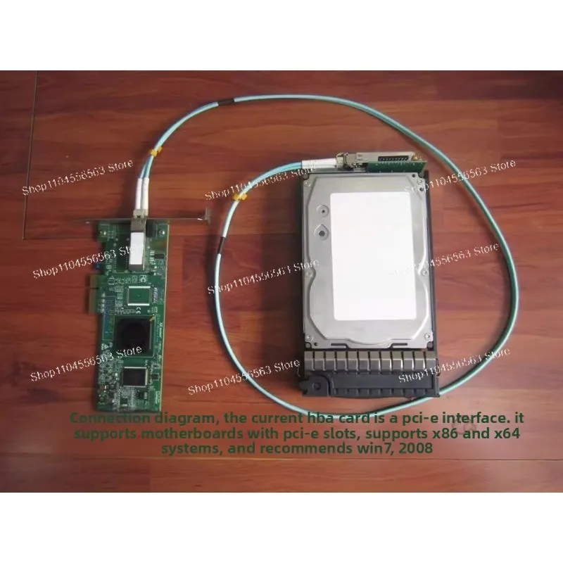 Single-Port FC Fiber Optic Hard Drive Adapter Card, Industrial-Grade Test Kit for HDD Testing