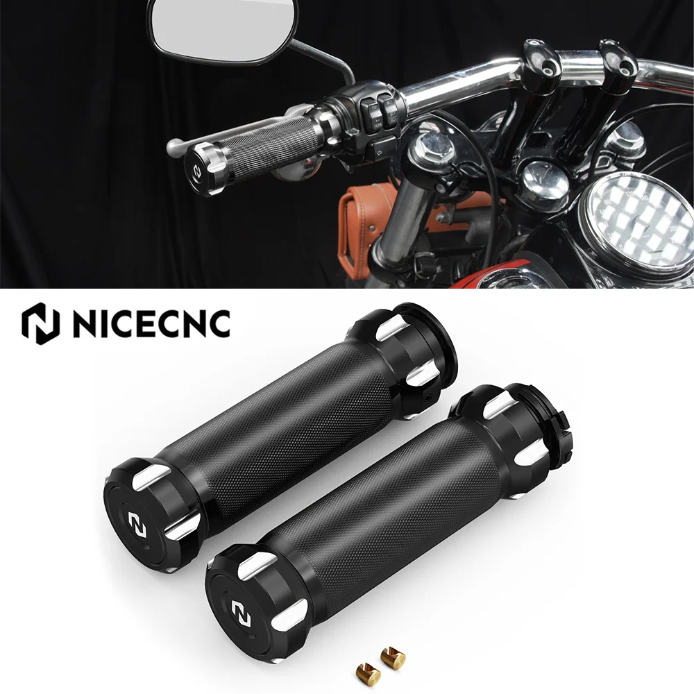 

For Harley 1996-2007 Touring Road King FLHR Street Glide FLHX 2006-2007 Road Glide FLTR 1998-2007 Handlebar Grips Hand Grips