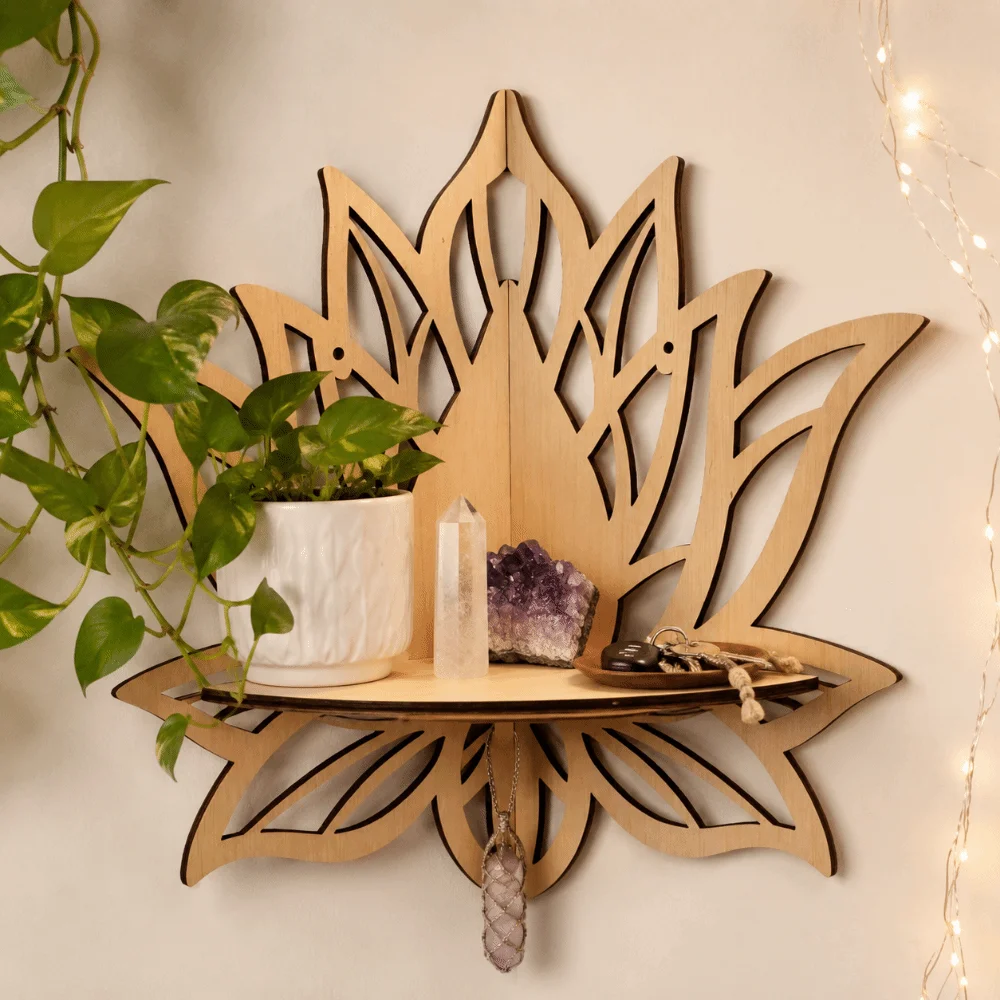 Elegant Hollowed Out Butterfly Shaped Shelf Wall-Mounted Artistic Display Shelf Home Decor Decorative Wall Bracket Wall Decor