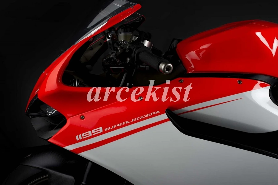 

Комплект обтекателей из АБС-пластика, 4 подарка, подходит для DUCATI PANIGALE 899 1199 2013 2014 2015 2016 13 14 15 16, кузов красного и белого цвета на заказ