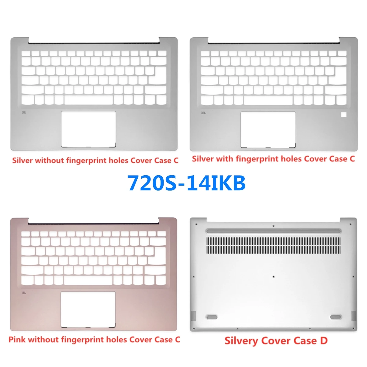 

New Laptop For Lenovo IdeaPad 720S-14IKB Cover Top Case/Front Bezel/Palmrest/Bottom Base Cover Case