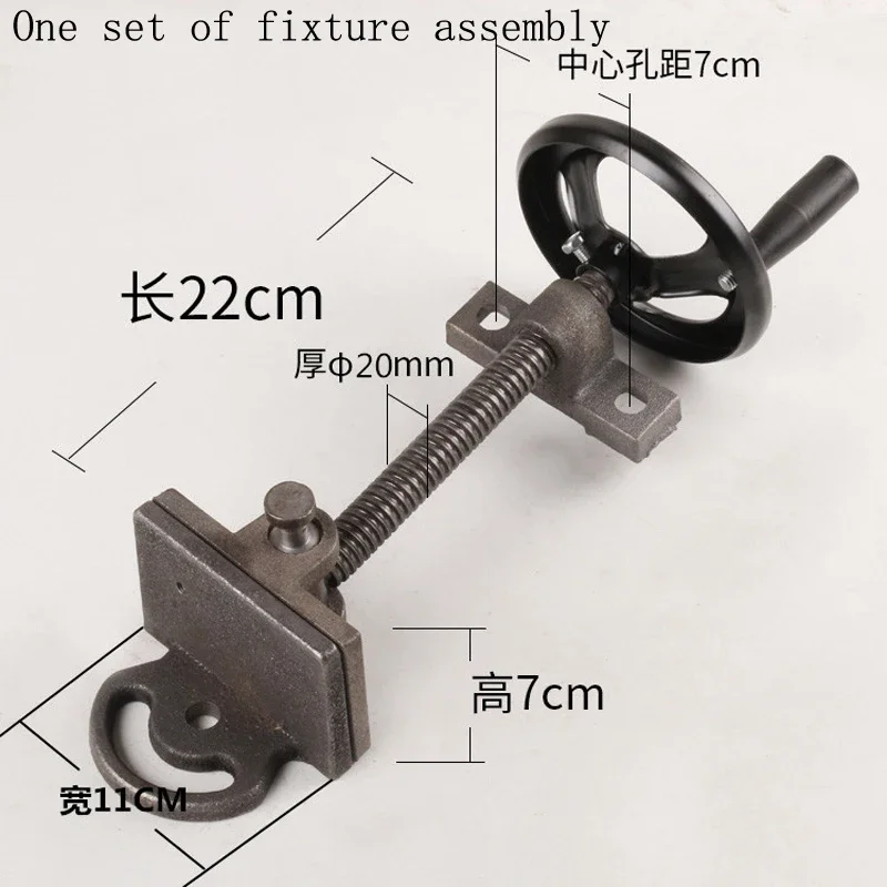 400 Steel Cutting Machine Accessories Fixture Assembly Screw Rod Nut Hand Clamping Workpiece Device