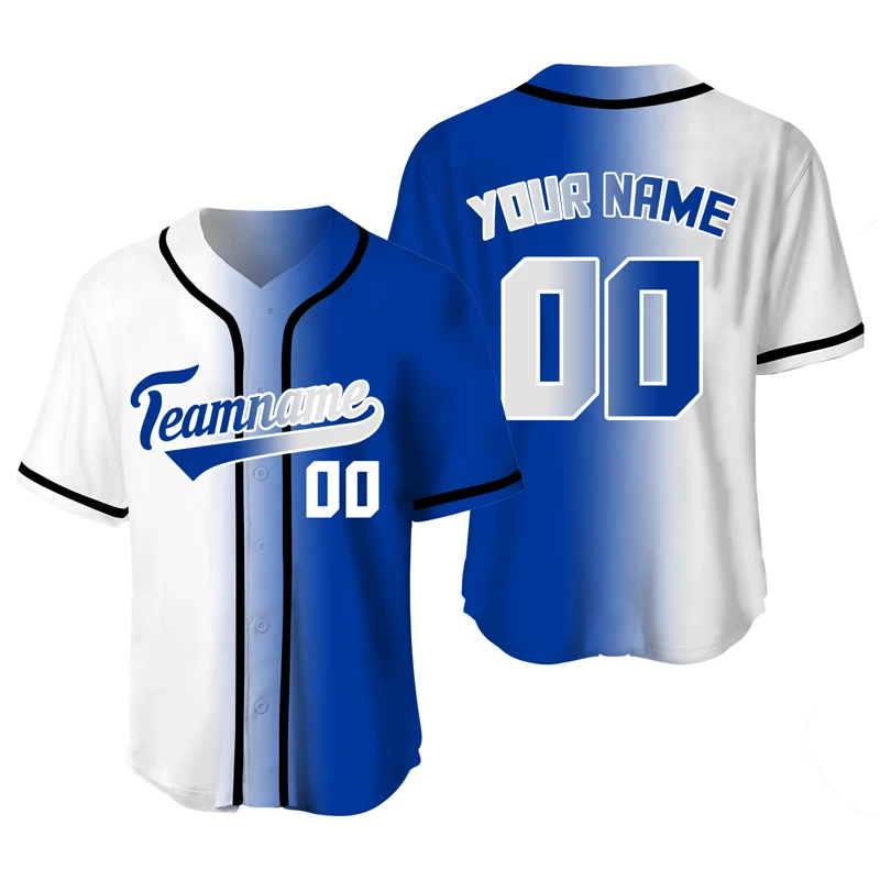 Custom Baseball Jerseys Men Shirt Sublimation Blanks Team/Name Baseball Training T-shirts Sports Uniform Man Plus Size Clothing