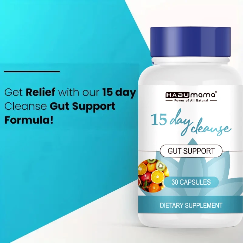 15 Day Cleanse [Sugar & Fat Cleanser] - 30 Capsules Per Bottle - Take 2 Capsules Daily For a 15-day Cleanse Plan