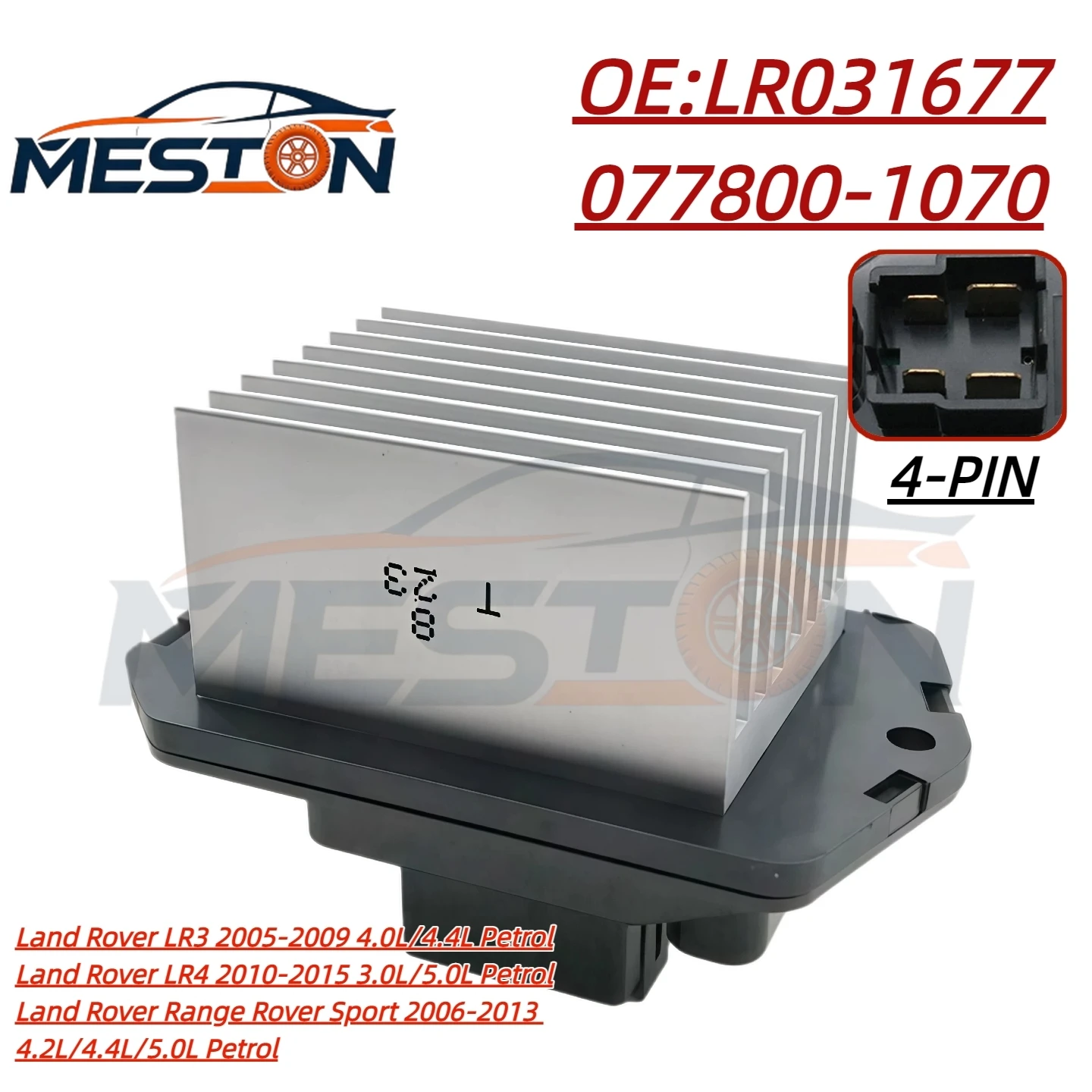 

OEM LR031677 PCE500010 077800-1070 Heater Blower Fan Motor Resistor for Land Rover LR3 LR4 Range Rover Sport