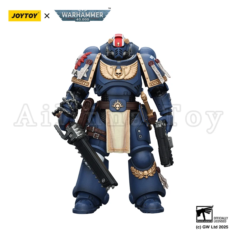 JOYTOY 1/18 Action Figure 40K Ultramarines Titus with Laurels of Victory Re-issue Version Anime Toy view 2