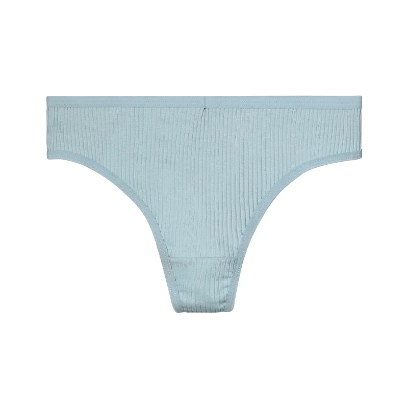 Women's antibacterial cotton triangle T pants low waist seamless women's underpants breathable summer thin girls sexy thong pant