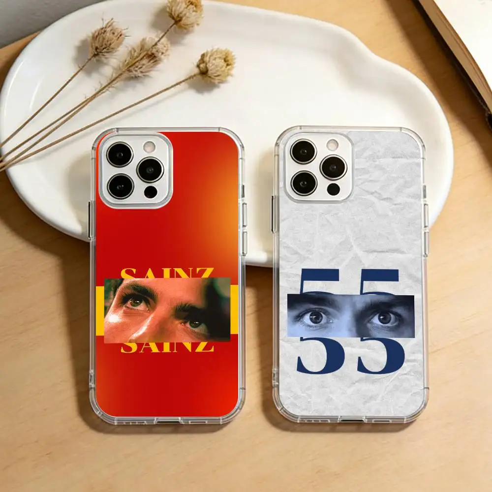 55 C-Smooth C-Carlos sainz  Phone Case For iPhone 17 16 15 14 13 12 11 Mini Pro Max Plus Transparent Cover