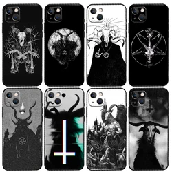 Devil Satan Dark Art Phone Case For iPhone 15 14 Plus 11 12 13 16 Pro Max Mini 7 8 X XR XS Max Cover