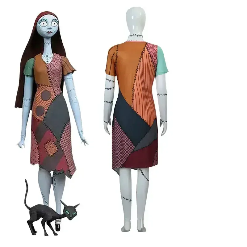 

Кошмар Косплей Перед Рождеством Салли Ролевые Игры Женский Костюм Маскировка Девушки Фэнтези Женский Хэллоуин Карнавальная Вечеринка Одежда