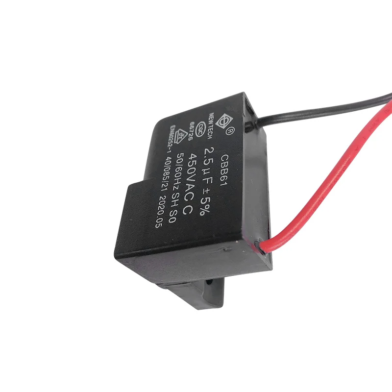 

1 шт. для Midea потолочный вентилятор конденсатор потолочный вентилятор высокой мощности конденсатор 220 В вентилятор стартер 2,5 мкФ