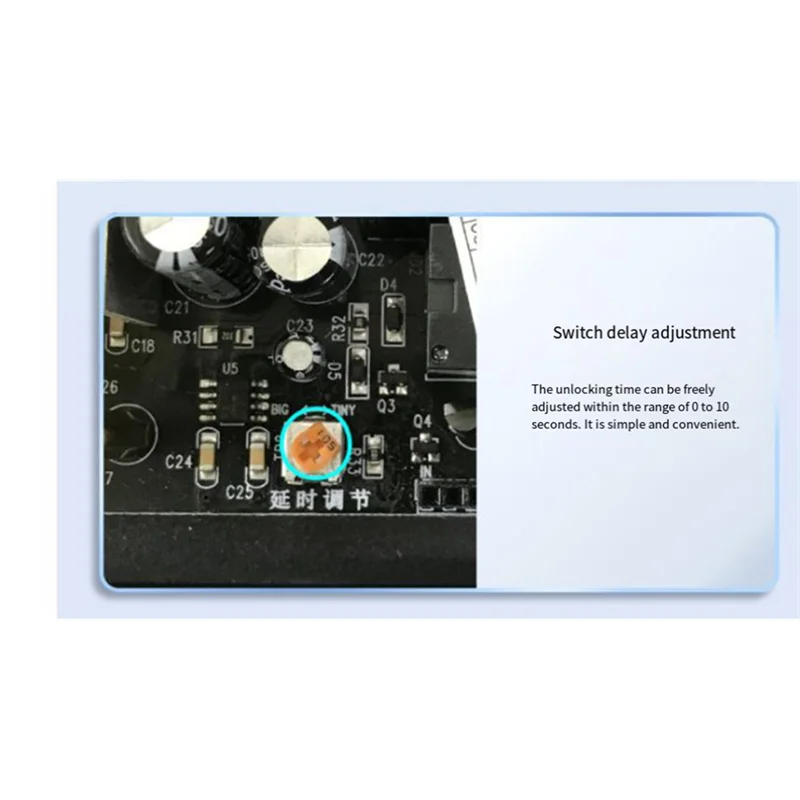 ELECT-DC 12V-14V 5A Access Control Switch Power Supply 2Lock Double Relay Door Power Source Work With Video Intercom