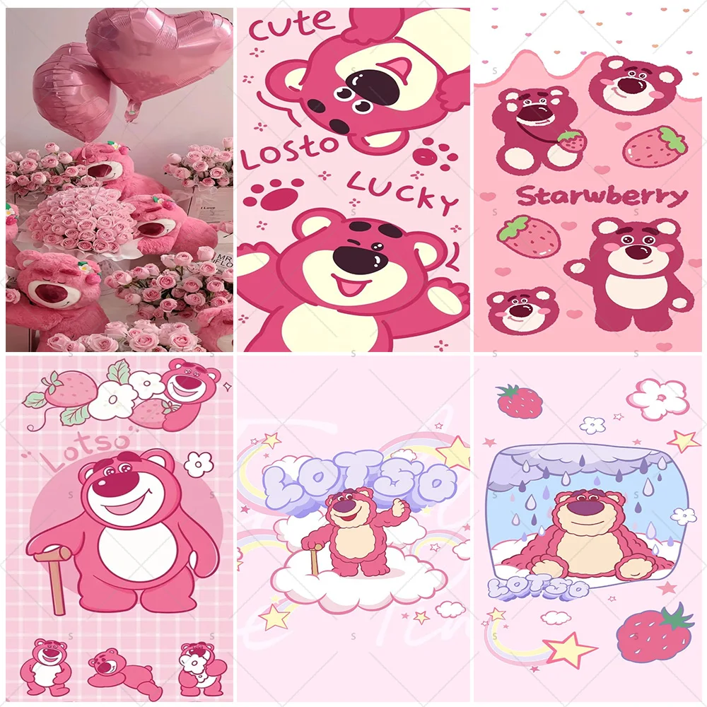 

Disney Lotso Background Room Door Hanging Decoration Cloth Toy Story Birthday Party Backdrop Supplies Kid Gift Photo Shoot Props