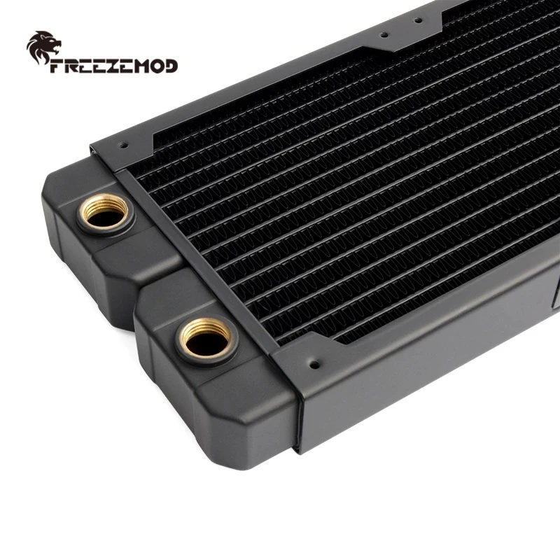 FREEZEMOD G1/4 29mm Thick Copper Radiator 120/240/360/480mm Thin PC Water Cooling Row Heat Sink Cooler Support 120mm Fan Cooling