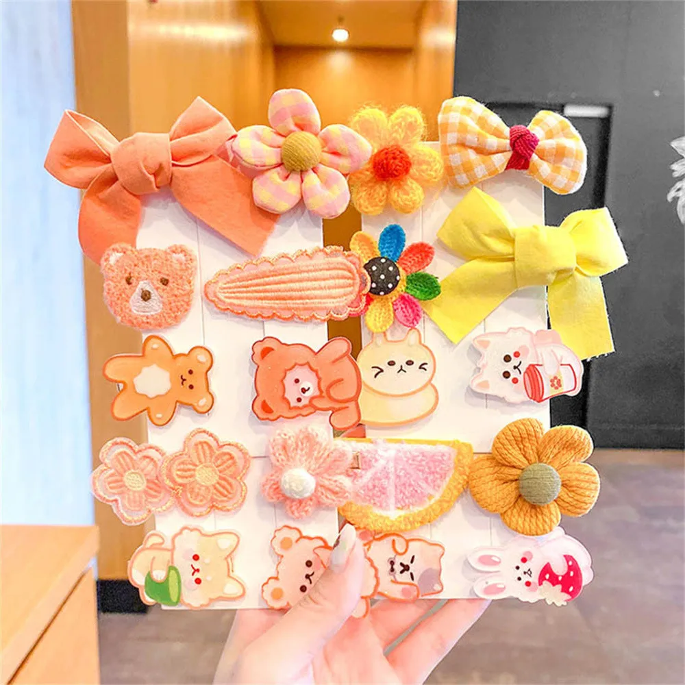 10pcs Cute Children\'s Hair Clip Baby Hair Jewelry Girl