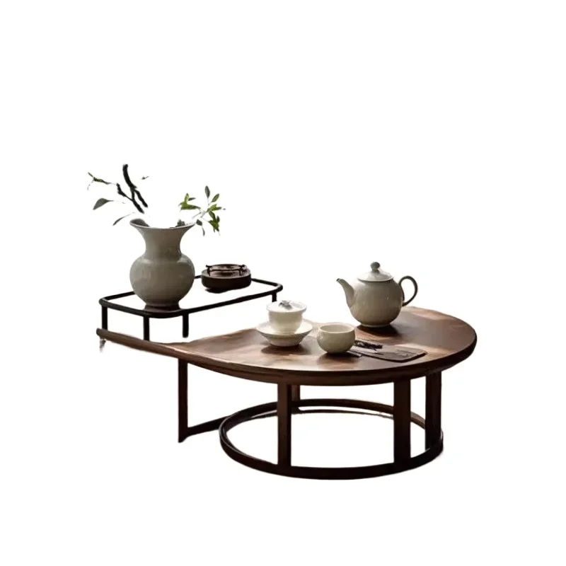 Song Dynasty aesthetics balcony bay window small tea table small apartment tatami small coffee table household zen simple low